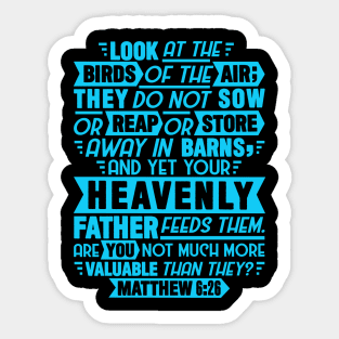 Matthew 6:26 Sticker